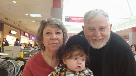 Grandma and Grandpa at the mall